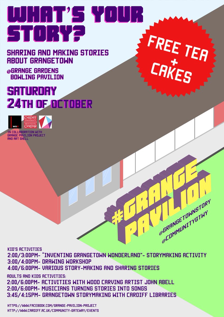 GrangetownStory's tweet image. Everyone is welcome! Please join us on Sat 24th Oct! Storytelling at #Cardiff #Grangetown #Event #exhibition