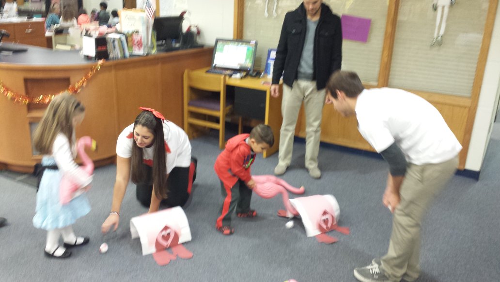 Just playing some Flamingo Croquet, totally normal for us #Alice150 #snapshotnj