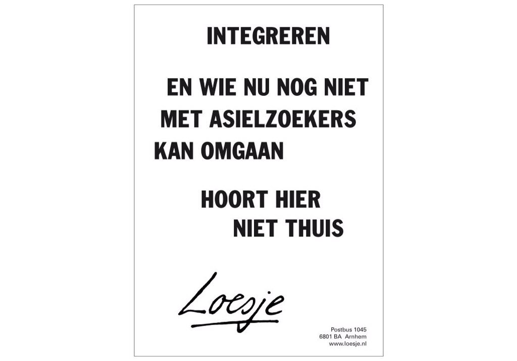 Enorme behoefte om deze <a href="/LoesjeNL/">Loesje v/d Posters</a> plaat te delen ....... #steenbergen