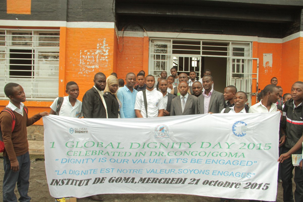 FeruziAbdu's tweet photo. Celebreating the global dignity day for the first time in Goma/ Drc @GlobalDignity https://t.co/tR3Zee2HCQ