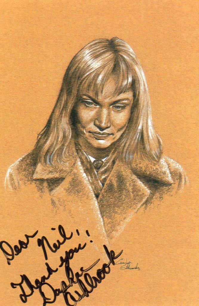 The_Frozenoak's tweet photo. Amazingly stunning print of @DaphneAshbrook from artist @Timedancer8 Carolyn Edwards.
#DoctorWho #Dimensions2015 https://t.co/c8bRWXYCr1