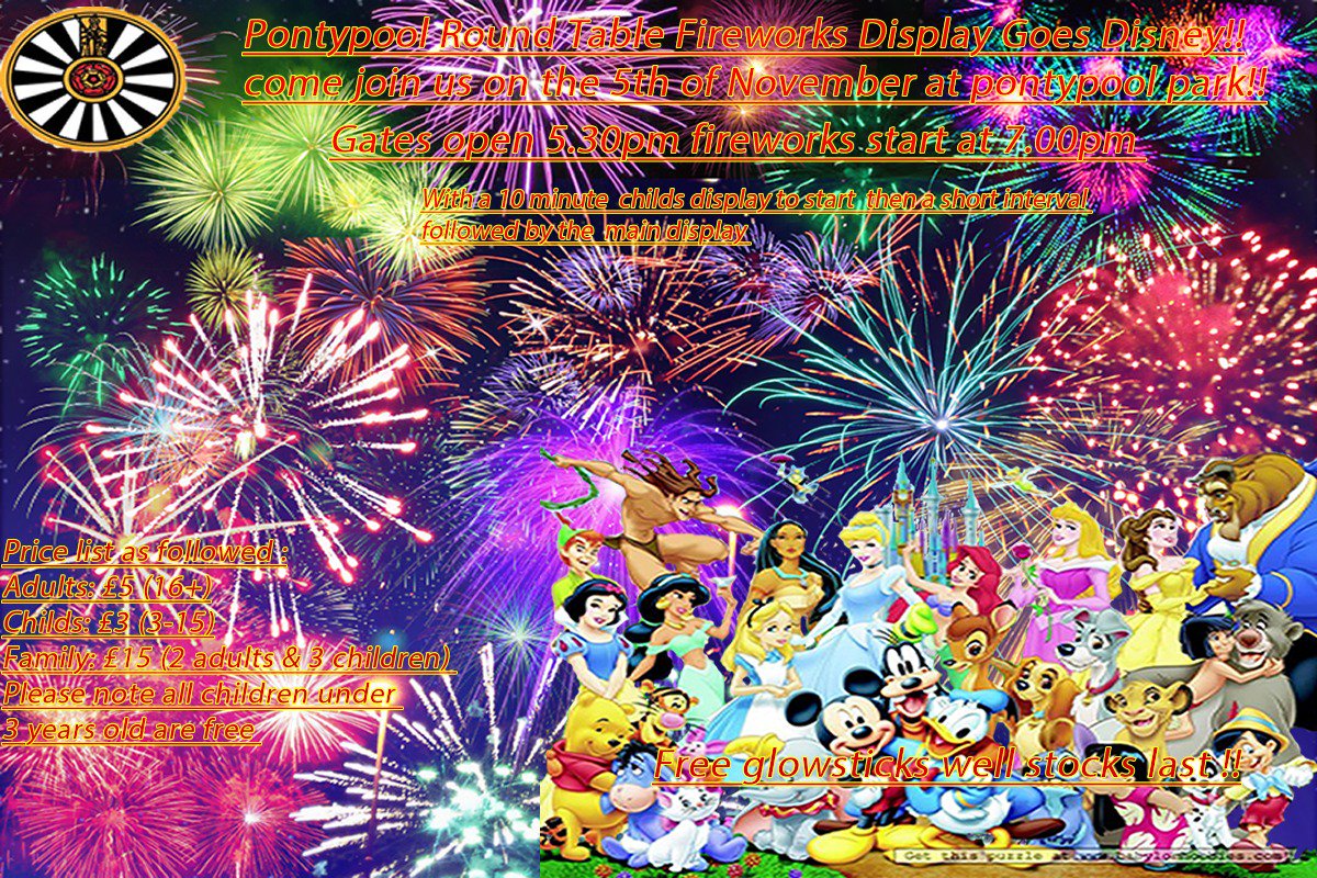 this years fireworks display is Disney !!! on the 5th of November gates open at 5.30pm Follow for live updates !