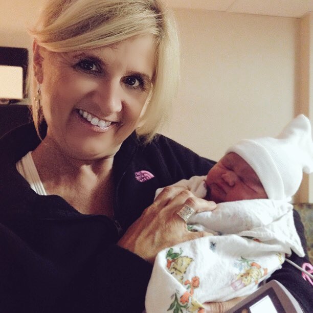 angelamerrell1's tweet photo. "If anybody needs me today, too bad.  I'm busy holding my granddaughter " #blessed https://t.co/dnJPiGRRlg