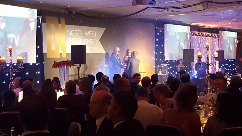 TunafishMedia's tweet image. Well done to our MD @SamJonesMCR  winning Media Entrepreneur of the year at the @EN_Awards #ENOTY2015