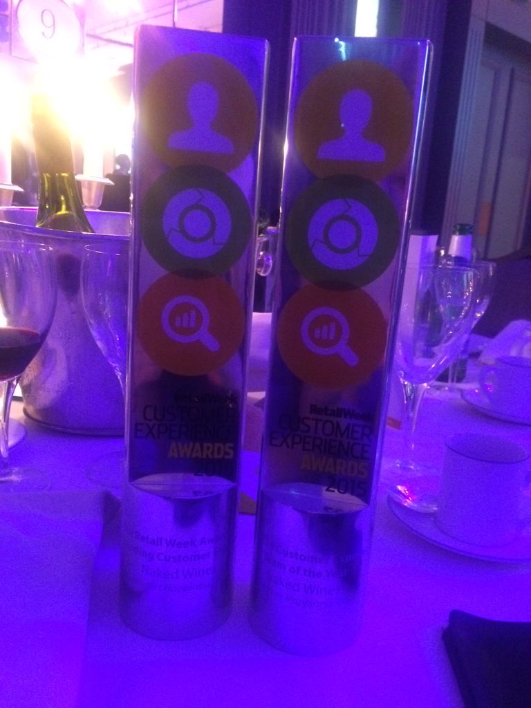 Laura Rosenberger (@laurarosenbe) on Twitter photo So incredibly proud to be a part of <a href="/NakedWines/">Naked Wines UK</a>. Well done customer happiness team! #CEAwards15 <a href="/retailweek/">Retail Week</a> So incredibly proud to be a part of <a href="/NakedWines/">Naked Wines UK</a>. Well done customer happiness team! #CEAwards15 <a href="/retailweek/">Retail Week</a>