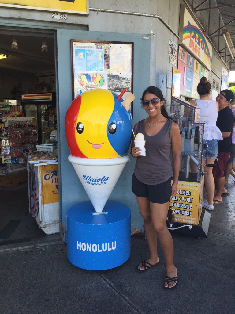 One last treat in Hawaii #shaveice #waiola