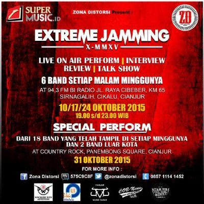 Live perform n onair <a href="/BRadio943/">Bi.Radio 94.3 FM CJR</a>  #extremejamming info : phone. 085711141452/ 575C9C8F.#sebarkan <a href="/CjrMusikCadas/">Cianjur Musik Cadas</a>