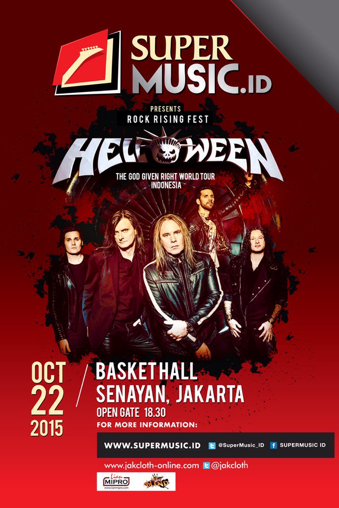 Are you ready to #SuperHelloweenTour2015 today at Basket Hall - Senayan, Jakarta?? \m/