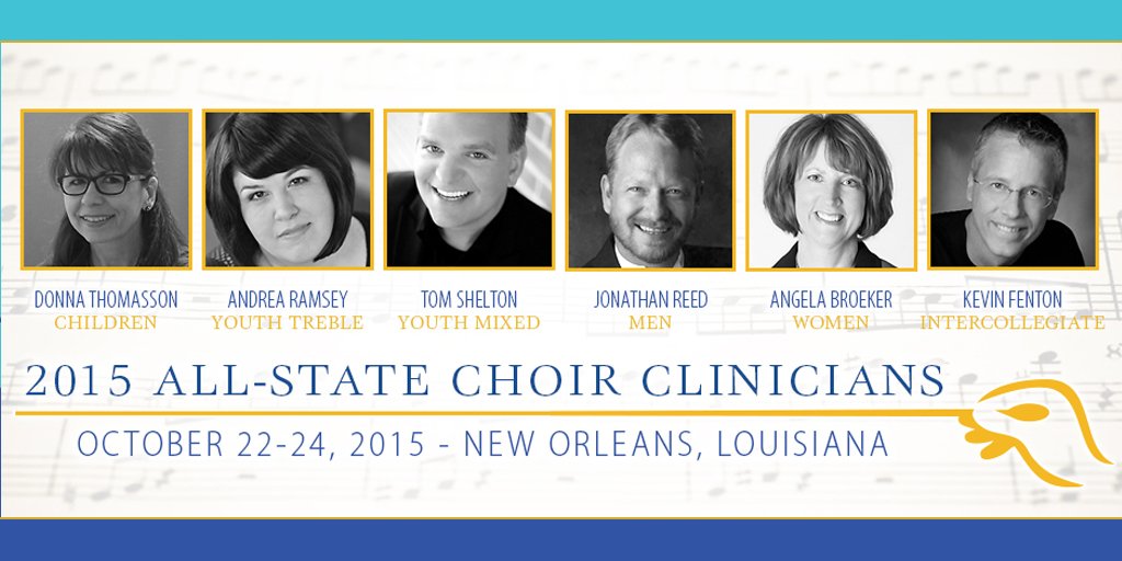 louisianaACDA's tweet photo. @louisianaACDA is proud to have an outstanding slate of choir clinicians this weekend in New Orleans! #ACDA #LAACDA https://t.co/FEwzL23onw