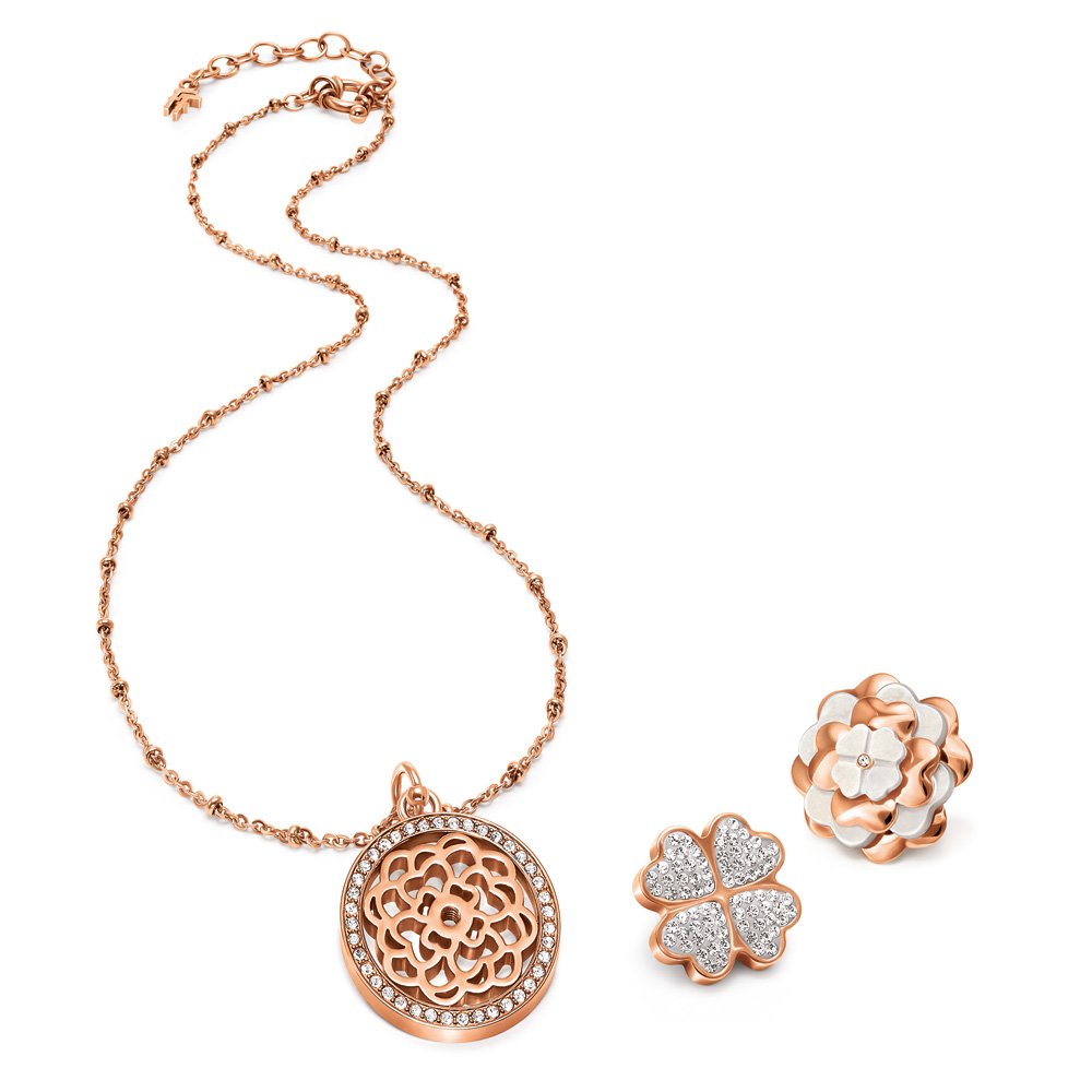 O Xrhsths フォリフォリジャパン Sto Twitter フォリフォリ15ホリデーのネックレスセットが登場 新アイコンのサントリーニフラワーと定番クロバーハート2種類のモチーフで6パターンもアレンジが楽しめます スペシャルbox付き T Co Keuu9xv48a T