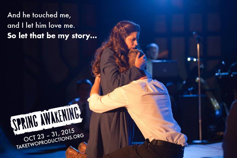 TakeTwoSTL's tweet image. SPRING AWAKENING opens THIS Friday. Only 2 more days.  October 23-31, 2015  taketwoproductions.org/spring-awakeni… …