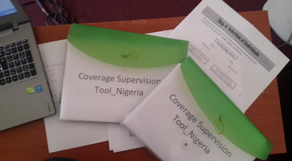 <a href="/NTDnigeria/">NTDnigeria</a>'s Director <a href="/ifechuba/">Ifeoma N. Anagbogu</a> inspects materials for Coverage Supervision Tool survey w/ <a href="/uzoma_n/">Uzoma Nwankwo</a> <a href="/NTD_SC/">NTD Support Center</a>