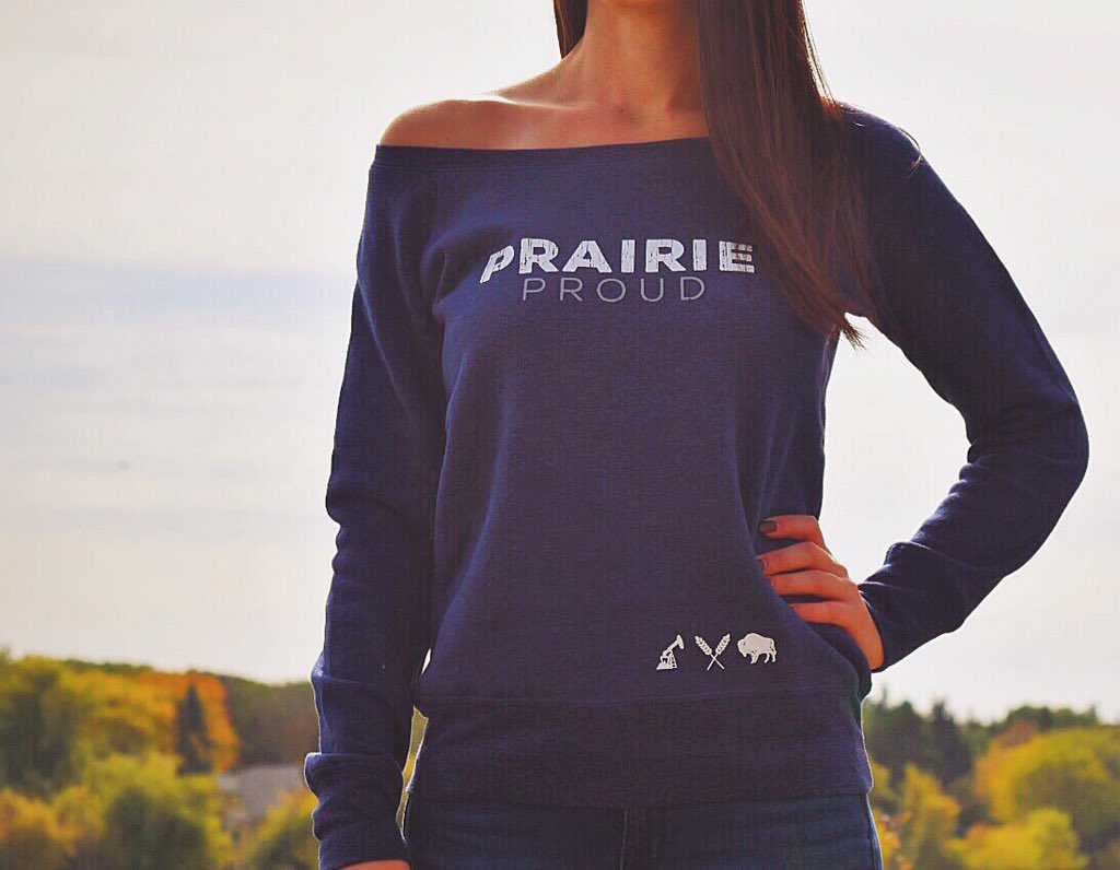 Cozy. Comfortable. Simple. #prairieproud NEW Ladies Slouchy Sweaters available now prairieproud.ca/collections/la…