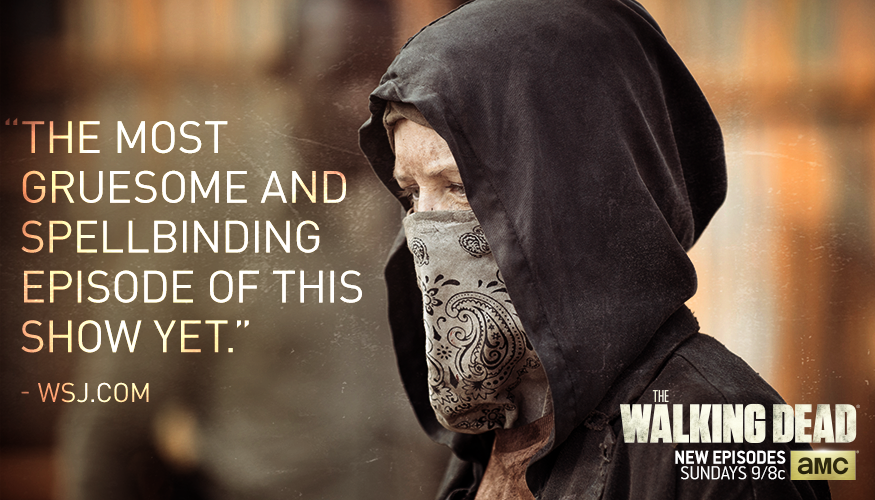 WalkingDead_AMC's tweet photo. "This one may immediately move into our top-five all-time list." - @WSJ #TWD https://t.co/fl7xLaf8rC
