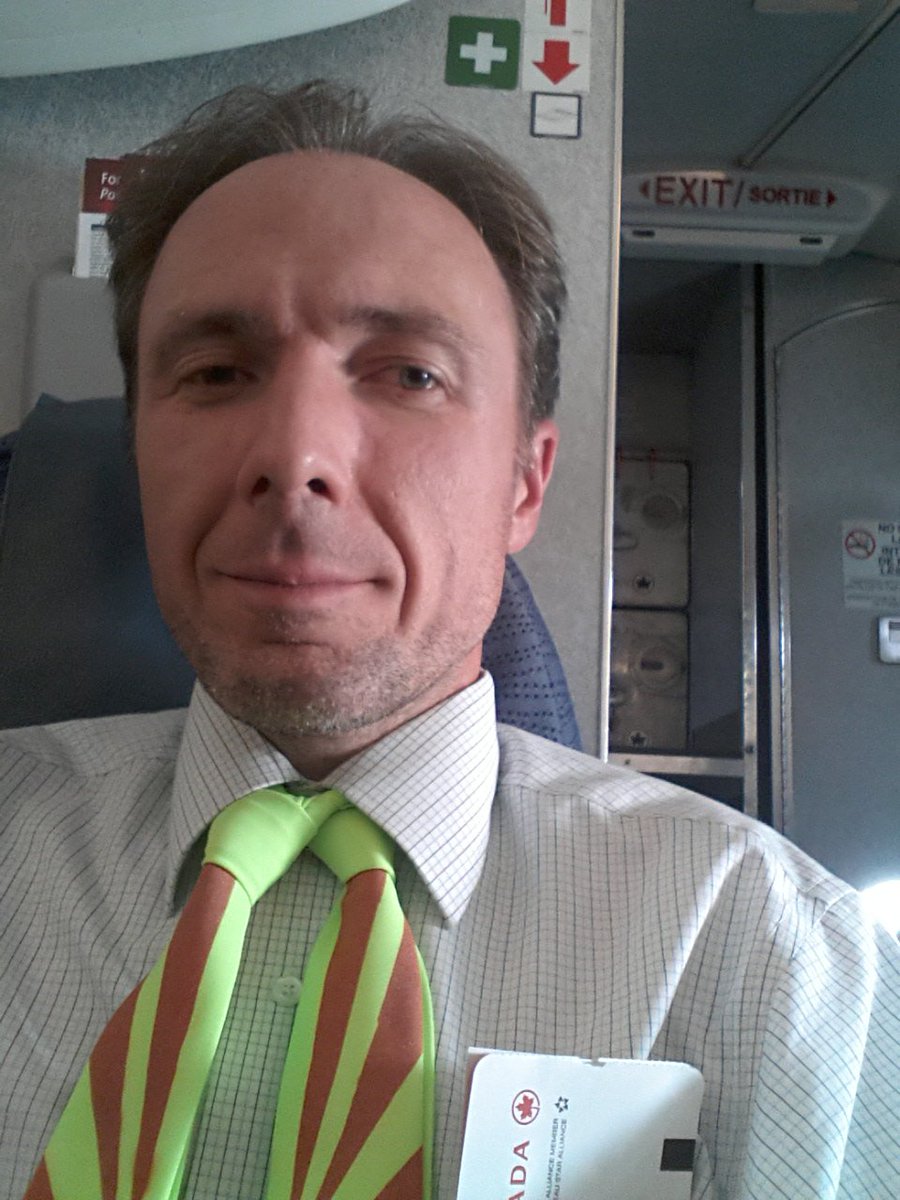 ...then following a flight on a relativity time machine (not as efficient as the DeLorean)... #backtothefuture