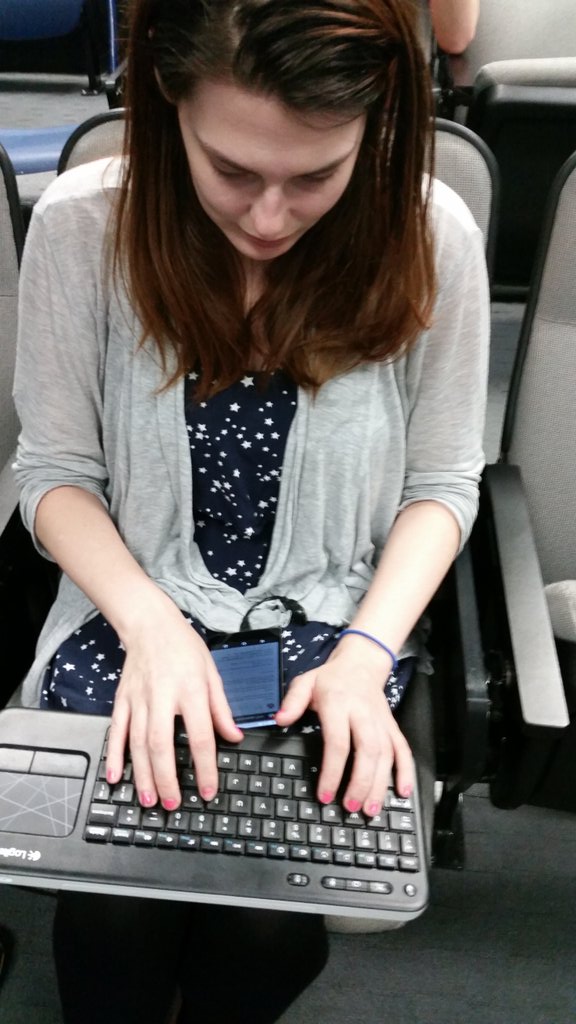 ProfRowe's tweet photo. @Kikastrophe broke her phone touchscreen so I helped fix it. #itrocks #byuit https://t.co/2ft2fD9I4Y