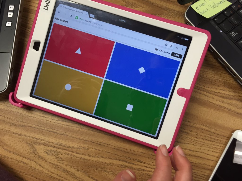 lsullivan's tweet photo. Exploring the possibilities of #Kahoot #edtech #StudentEngagement #APSpd #KWBpride @KWBdelli @kwbctorres @GetKahoot https://t.co/asvXOEz9HX