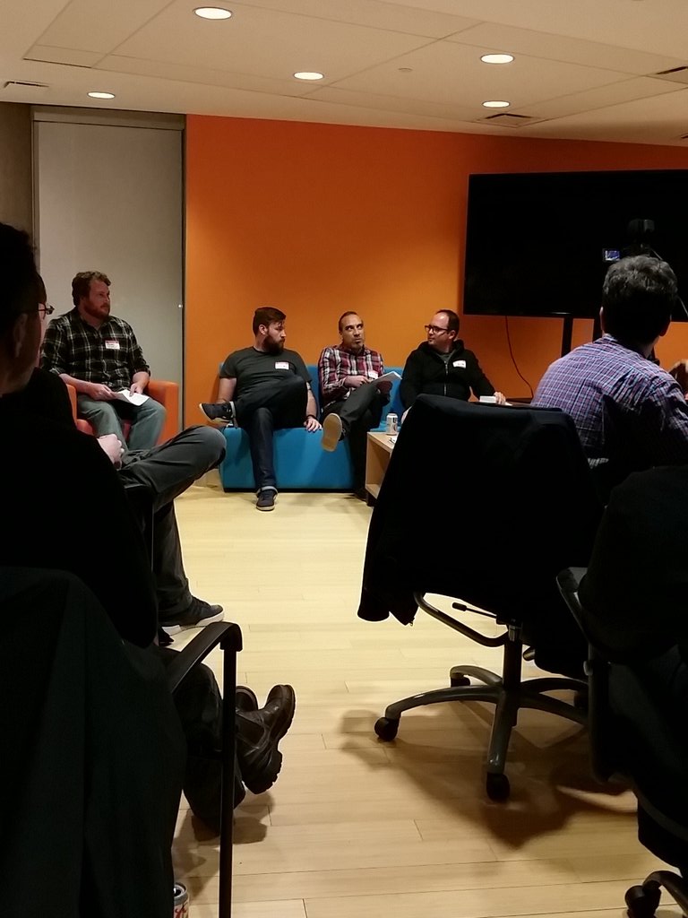 mmars's tweet image. @tmclaughbos on the #bostondevops panel