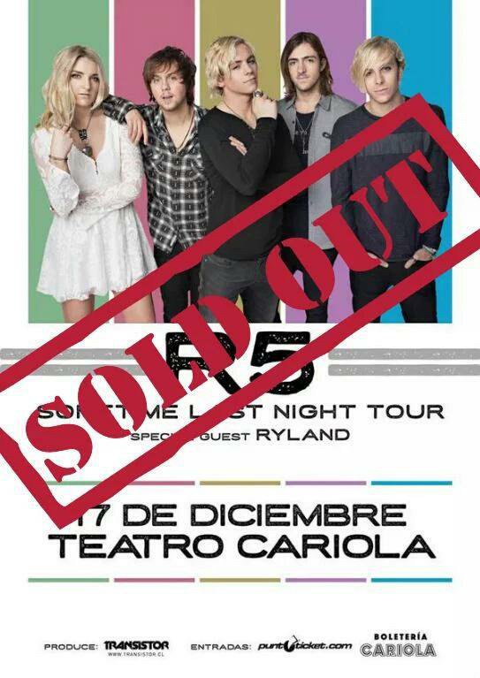 mari_cofre's tweet photo. @officialR5 #SLNTSoldOutChile #ChileWantsMoreDates @rikerR5 @ratliffR5 @rydelR5 @rockyR5 @rossR5 @R5Chile https://t.co/PmmWbIR364