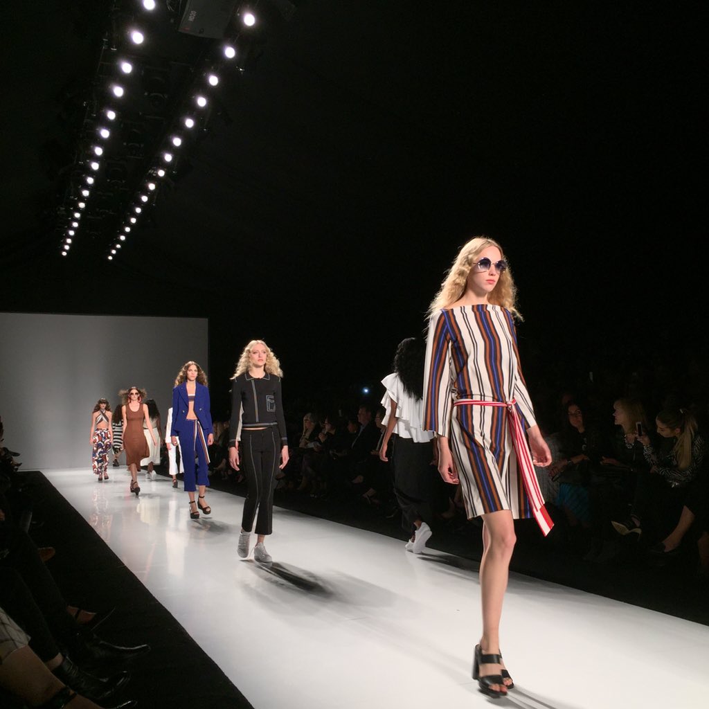 KENTONSTYLE_'s tweet photo. Sporty boho chic is the look for @PINK_TARTAN spring 2016! #wmcfw https://t.co/XZ3UrzHfl8