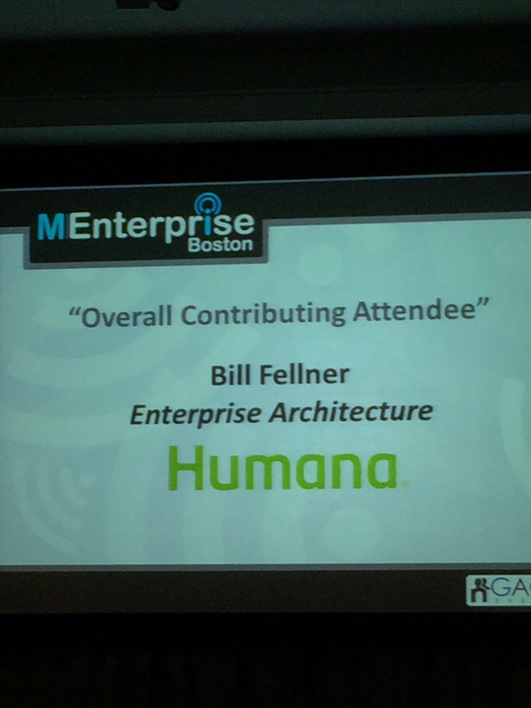 avharsh's tweet photo. @bfellner congrats for winning the best contributing participant award. #mboston https://t.co/cSw4YLBAJ7