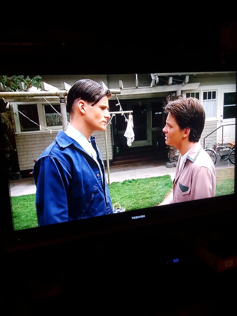 BrittneeTaylor's tweet photo. True Life: I was a pastors kid. Which meant I wasn't allowed to watch #BackToTheFuture... First time #McFlyMode! https://t.co/tWwKLeiKOr