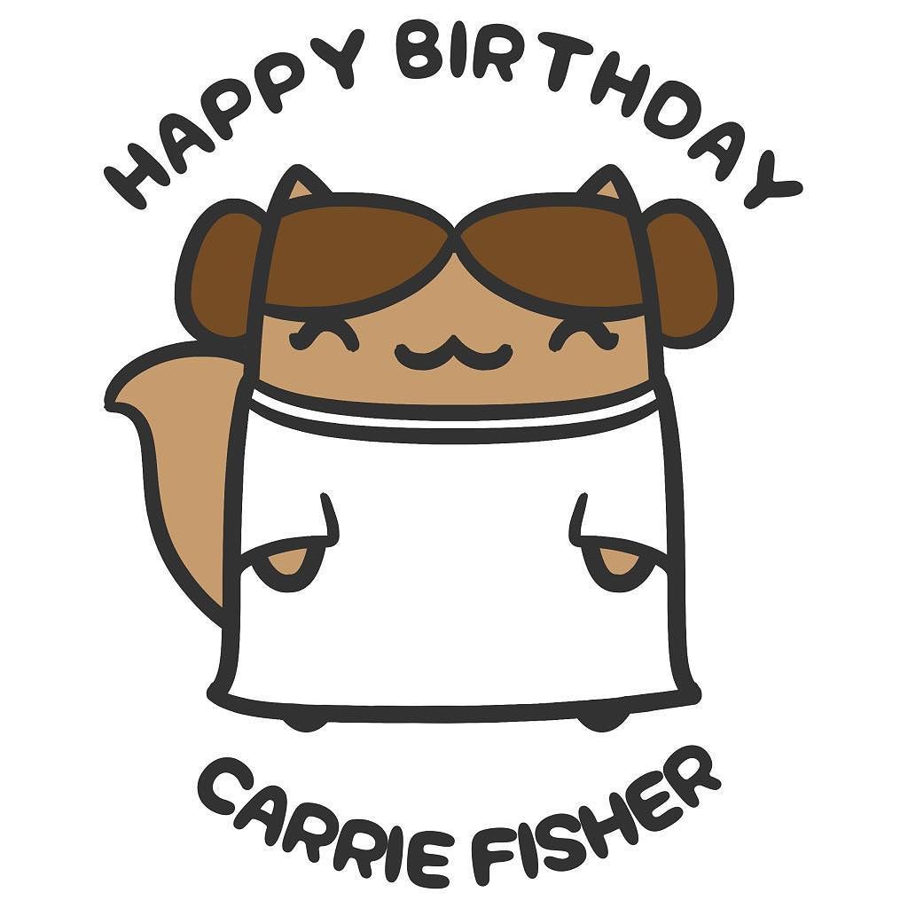 Happy Birthday, Carrie Fisher! Princess Leia was one of my favorite female role models gro 