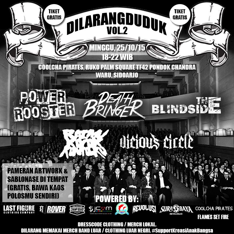 KALIAN WAJIB DATANG UNTUK <a href="/DilarangDuduk/">Dilarang Duduk</a> BESOK MINGGU DI COOLCHA PIRATES "RUKO PALM SQUARE TF42 PONDOK CHANDRA"