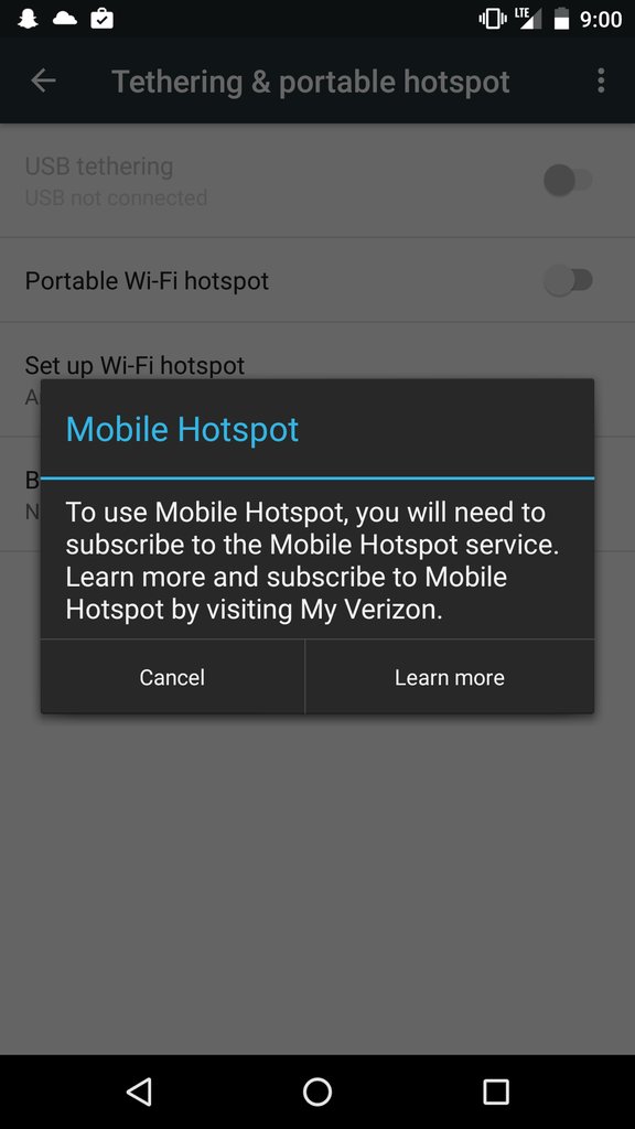 Verizon Hotspot lockout Verizon Hotspot lockout