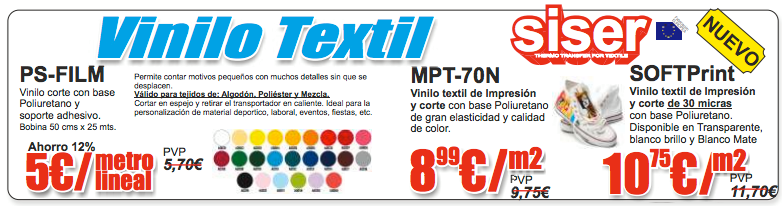 M2MSistemas's tweet photo. Déjate sorprender por esta oferta de productos @Siser_NA,junto al nuevo vinilo textil #SOFTPrint.Precios imbatibles. https://t.co/nfVXkEQvRM