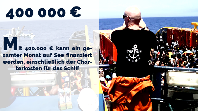 T-4 für Ein Schiff für #Flüchtlinge de.ulule.com/sosmed/ Unterstützt die #Rettungsaktion von <a href="/SOSMedGermany/">SOS MEDITERRANEE Germany</a>