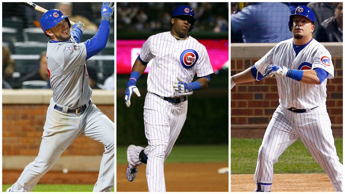 SportsCenter's tweet photo. Cheer up Chicago, the future is bright. Cubs had most postseason HR by rookies in MLB history (10). https://t.co/s1qf9znI3P