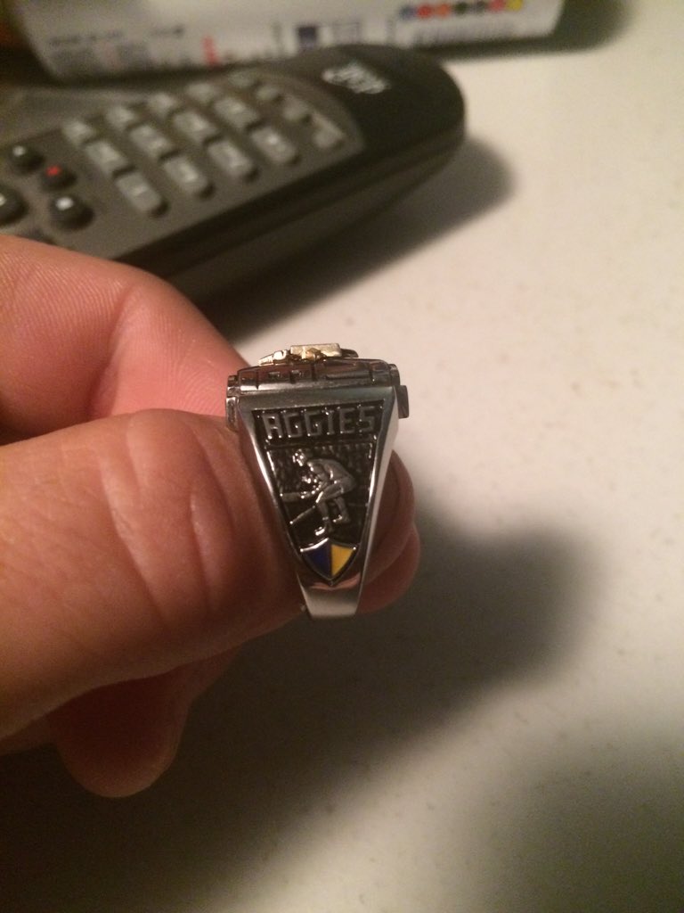 BradyIrmen's tweet photo. New class ring.  Class of 2016 🎉🎉 https://t.co/x7ySRTks4R