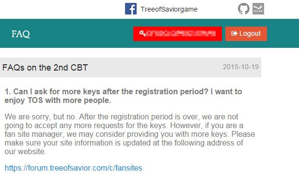 TreeofSaviorGM's tweet image. Second batch of beta key &amp;amp; they are being sent out to everyone right now. Check top corner.
forum.treeofsaviorgame.com/thread-1517.ht…