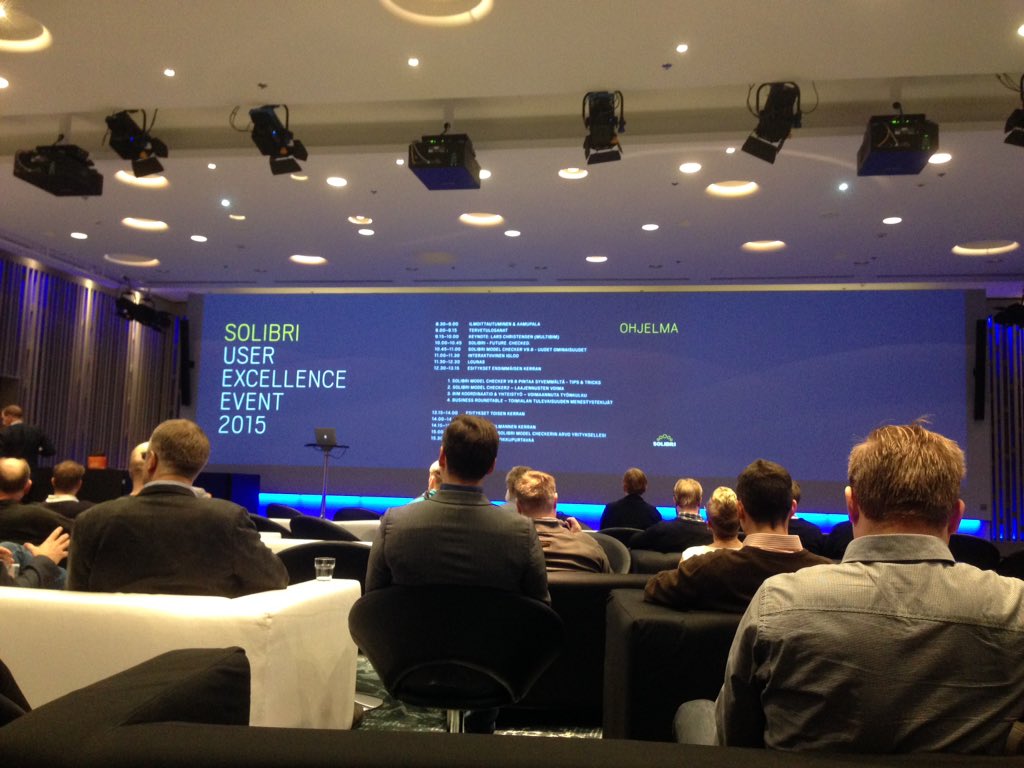 JattaKi's tweet photo. Learning new @Solibri User Excellence Event https://t.co/7nlLu9A4Xj
