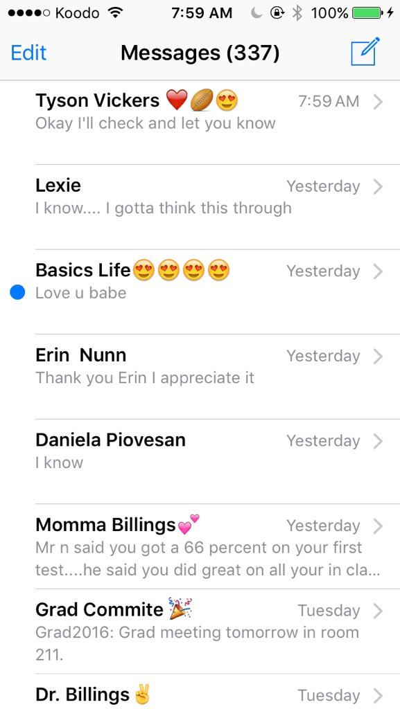 kaylabillingss's tweet photo. Note to self never fall asleep during a basics group chat #basicslife https://t.co/Sa3sXTR3xe