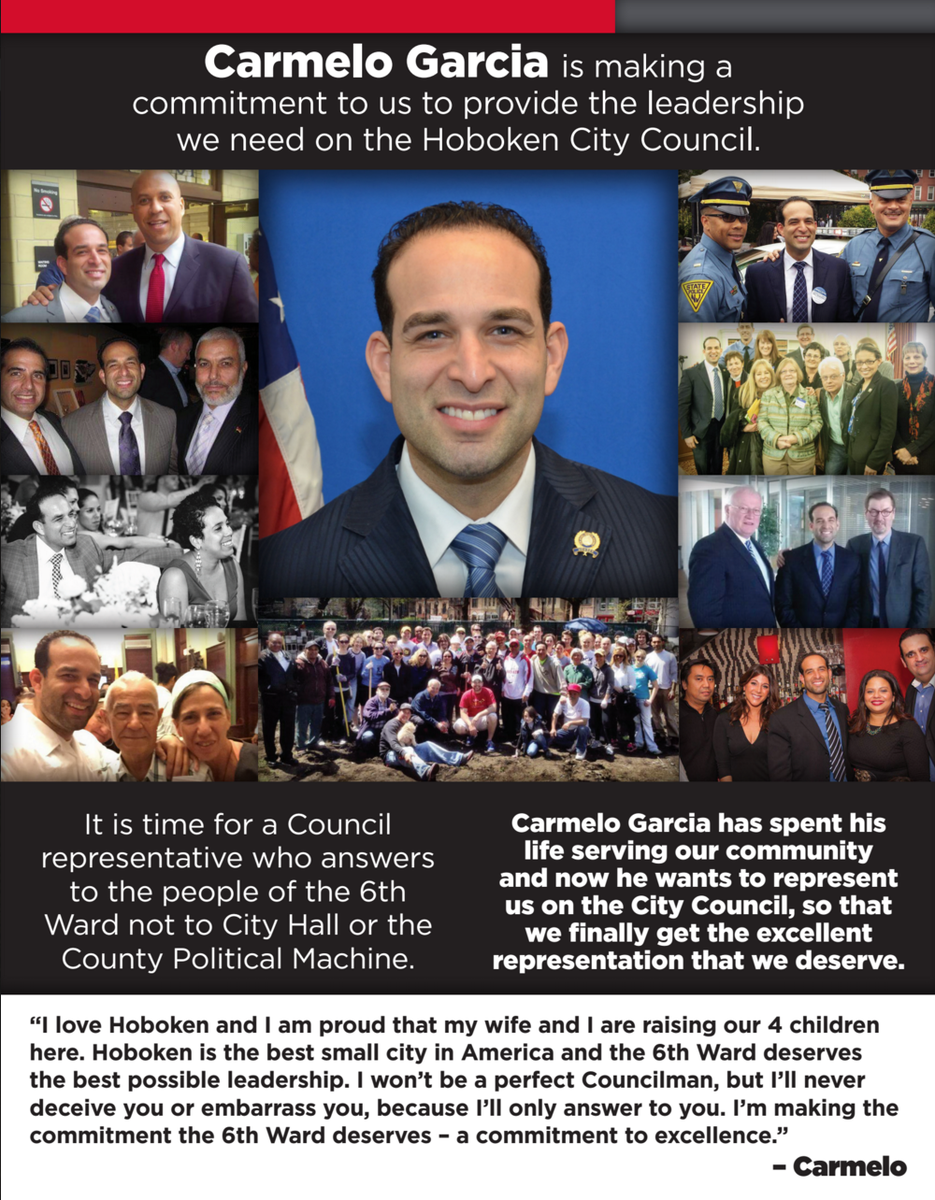 CarmeloGarcia's tweet photo. With less than 12 days to go, I am in this to win! Are you with me?
VOTE 1D
#therightwayforward
#Hoboken
#Vote https://t.co/BSCHoZlBdb