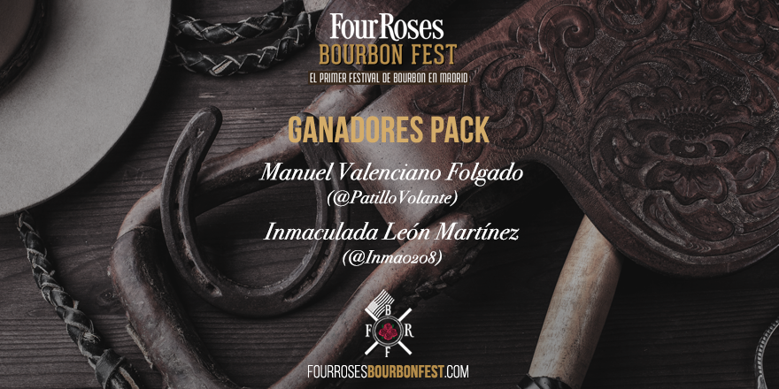 es_bourbon's tweet photo. Los packs Four Roses van para @PatilloVolante e @Inma0208 por demostrar su alma sureña en #FourRosesFest. https://t.co/UPVNeZuLPT
