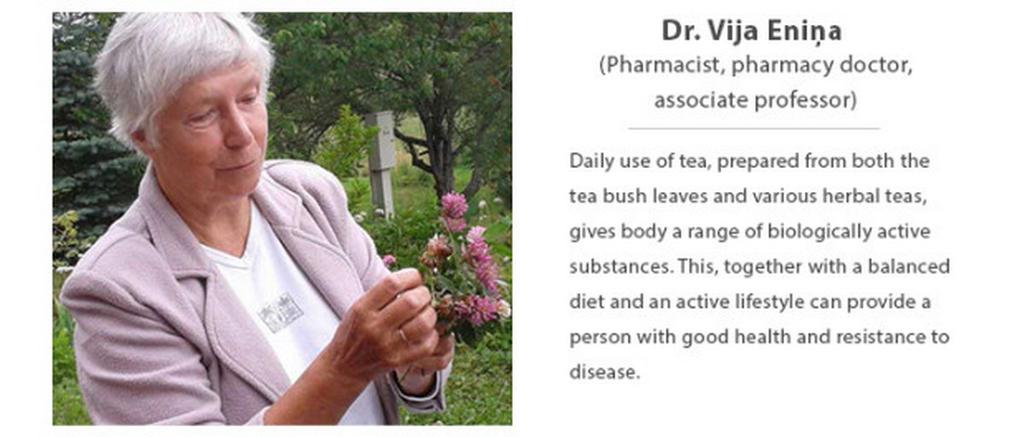 We asked Pharm.D, Associate #Professor, #pharmacist Mrs. Vija Eniņa her
#opinion about #tea. Here is what she said