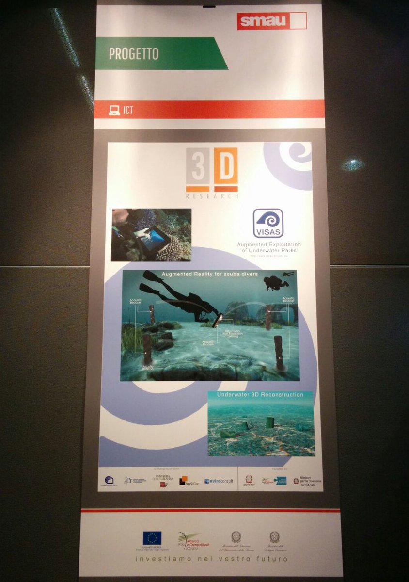 #3DResearch presenta allo #SMAU 2015 il progetto VISAS finanziato dal #MiurStartup
<a href="/MIURStartup/">MIUR Startup</a> <a href="/PONREC/">PONREC</a> <a href="/smaunotes/">SMAU</a>