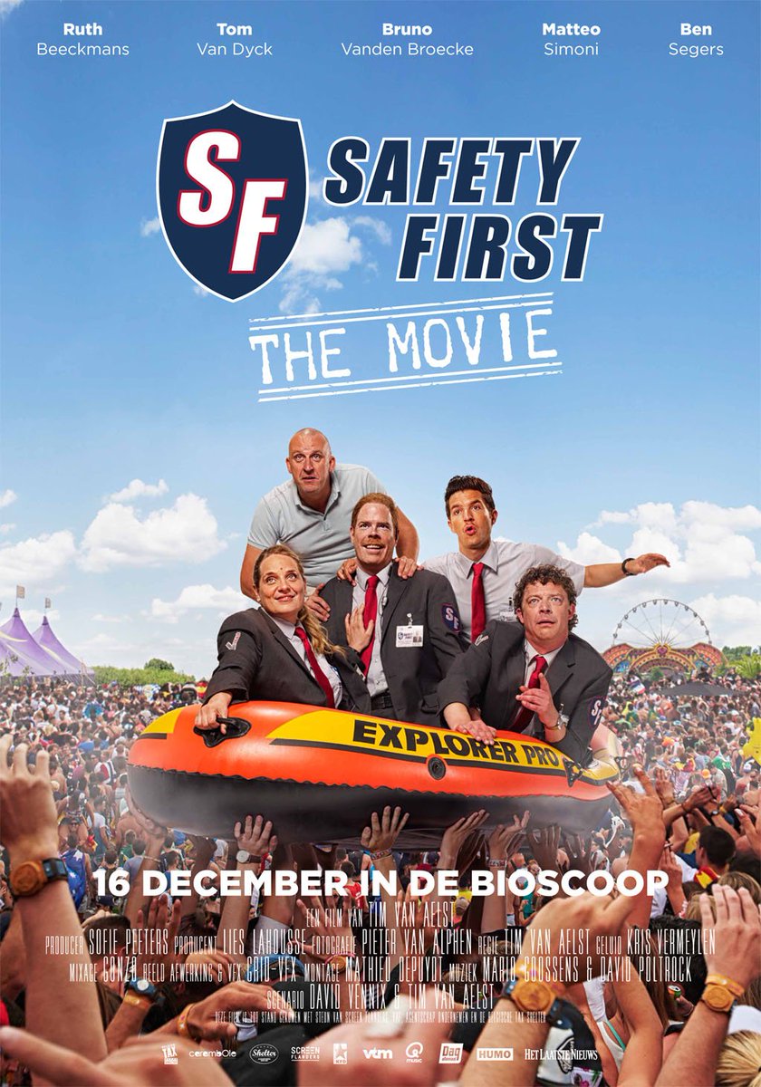 PRIMEUR: de poster van "Safety First 'The Movie'" mét een nieuw gezicht: Tom Van Dyck!