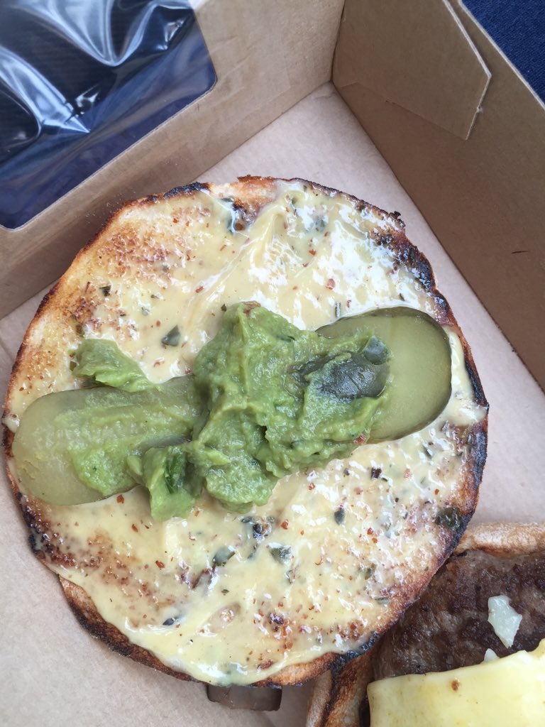 Renate_Allen's tweet image. I was hoping for some more burger with my guacamole. Not loving it @maccas 😒