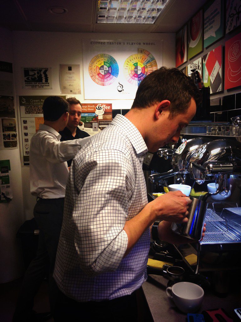 WSHGraduates's tweet image. Great start to the day at Barista Training with @kpmcarney ☕️ @WSHGraduates #welovethisbusiness