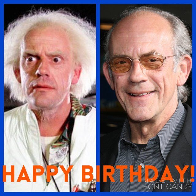 Happy Birthday to star Christopher Lloyd who turns 77 today!  