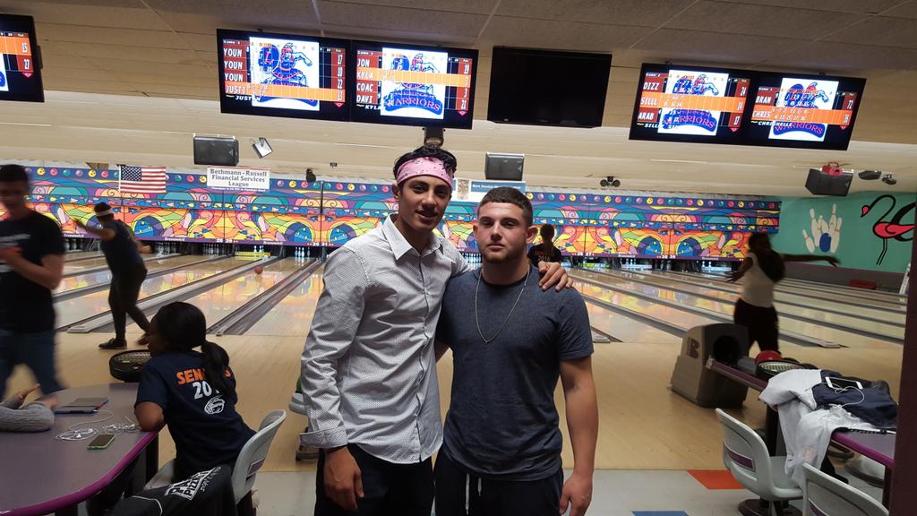 PE classes go bowling.  Great lifetime activity to offer the students!