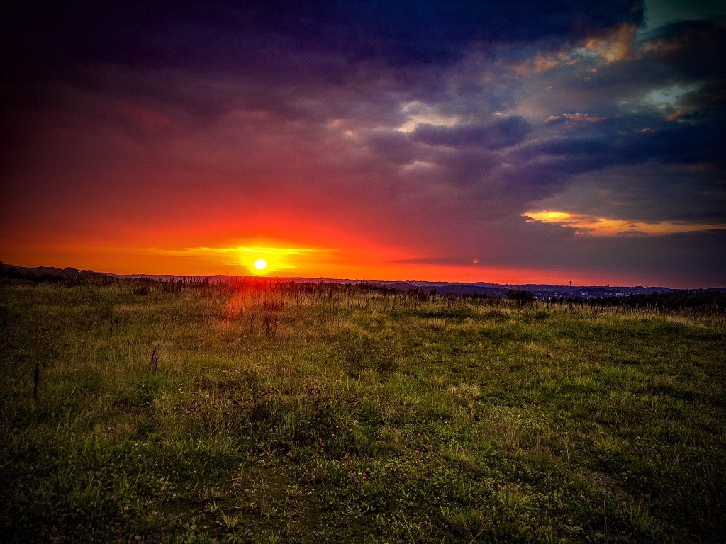 Sonnenuntergang kann auch in Deutschland der schön sein 🤗