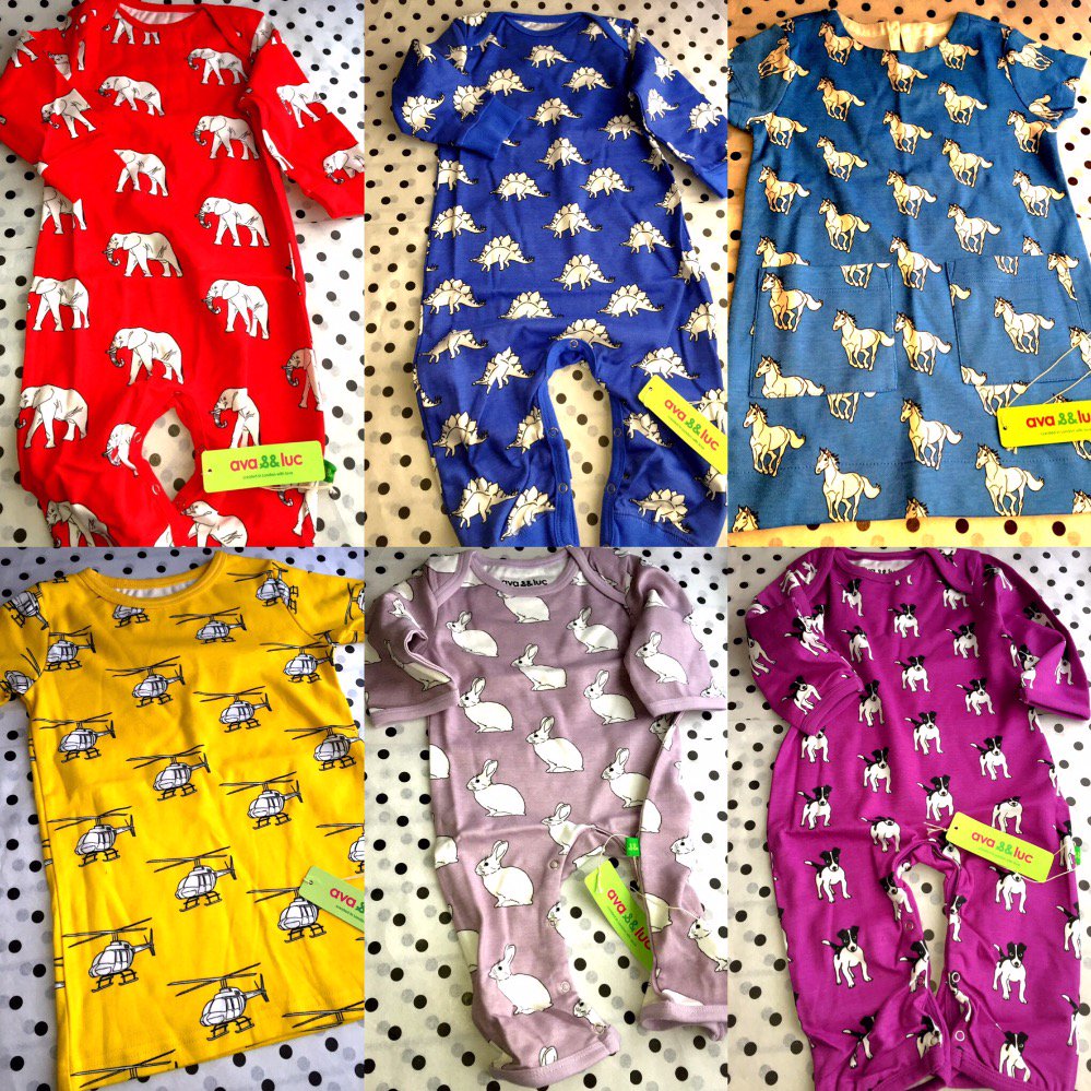 LittlePecoUK's tweet image. Love #ava&amp;amp;luc sleep &amp;amp; daywear. Vibrant colours &amp;amp; design 100% #organiccotton