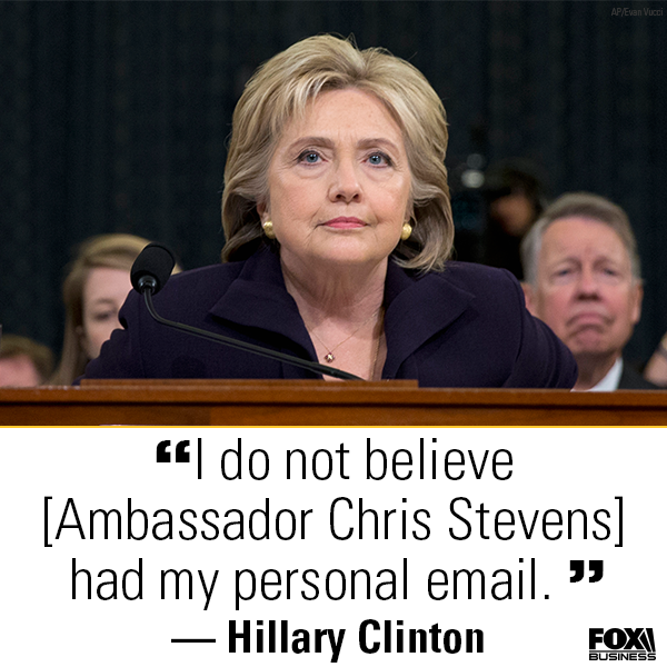 Chris Stevens did not have clintonemail.com address