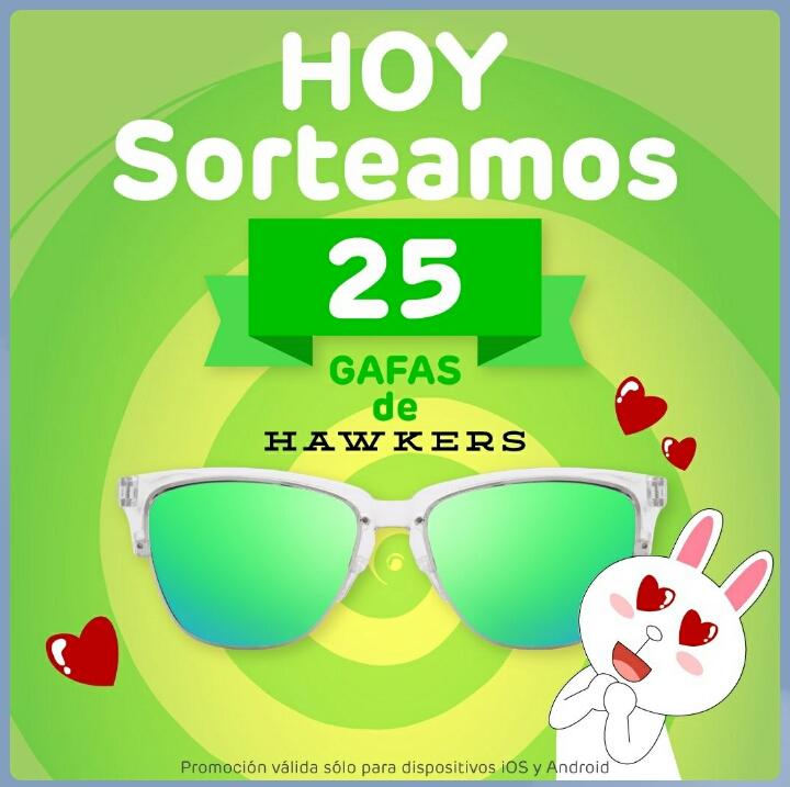 Tuitytuita's tweet photo. @HawkersCo y @LINE_Espanol sortean 25 Hawkers!
¡No os las podéis perder! 😎
#HawkersLine https://t.co/wSoAdhwvxy