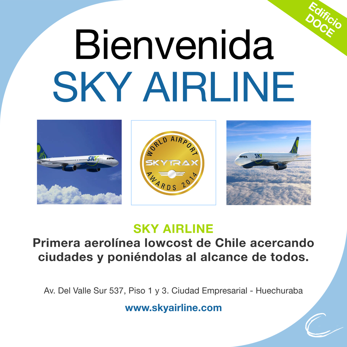 ciu_empresarial's tweet photo. Bienvenida @SKYAirline_CL a @ciu_empresarial https://t.co/3lXsd635oa